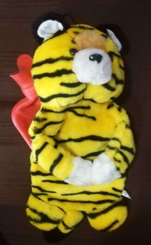 Sasha the Tiger. A warm water bottle plush toy. 40cm.