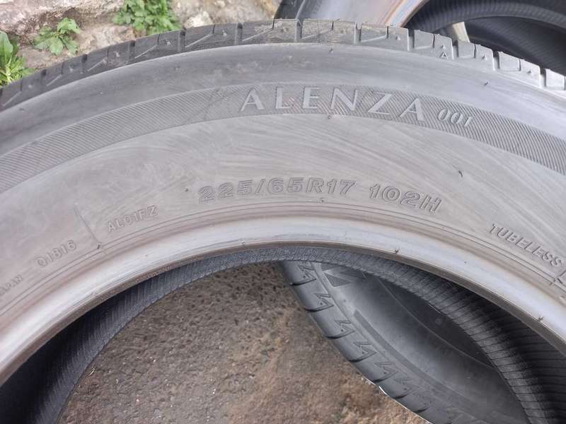225/65/17 Bridgestone Alenza tyres. 80% life