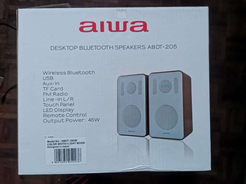 AIWA DESKTOP BLUETOOTH SPEAKERS ABDT-205