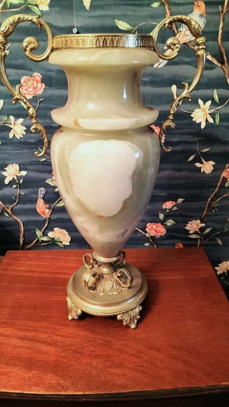 Neoclassical Style Onyx Urn