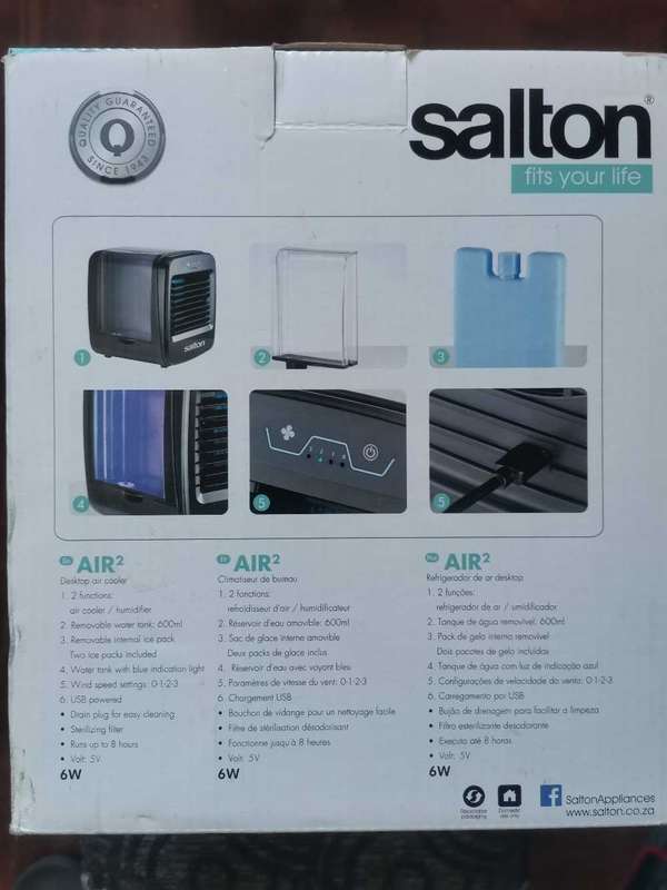Salton USB Desktop Multifunction Air Cooler - 600ml