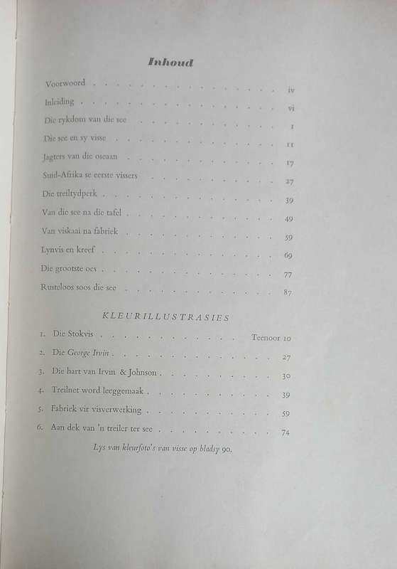 Suid-Afrikaanse visse en vissery