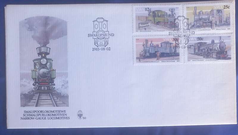 First day envelope - Narrow-gauge locomotives SWA