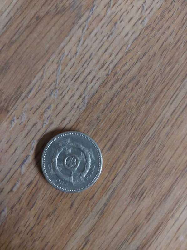 1996 queen elizabeth one pound coin