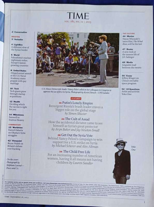 Time magazine September 16, 2013