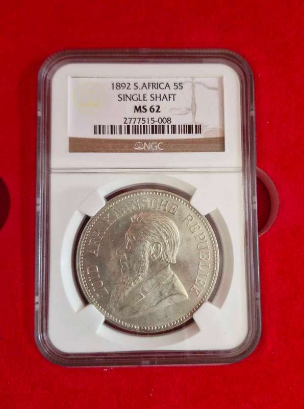 *1892 ZAR Kruger Set - Penny to Pond All graded