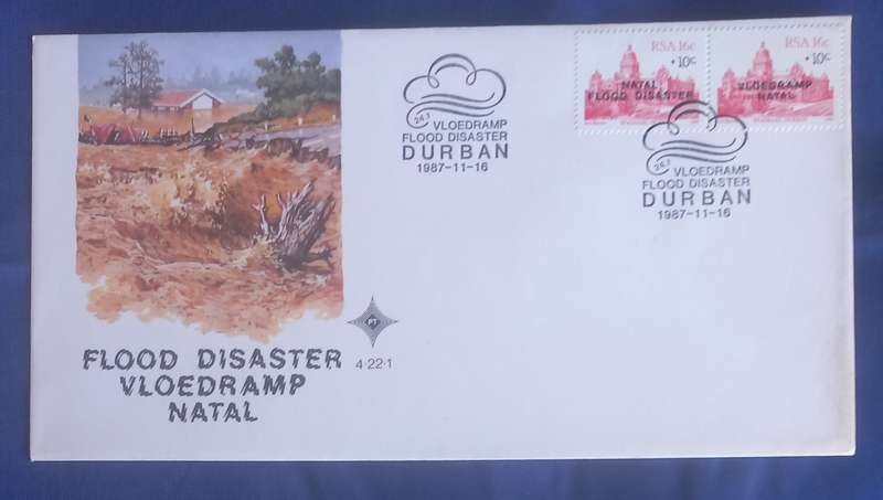 First day envelope - Flood disaster Natal