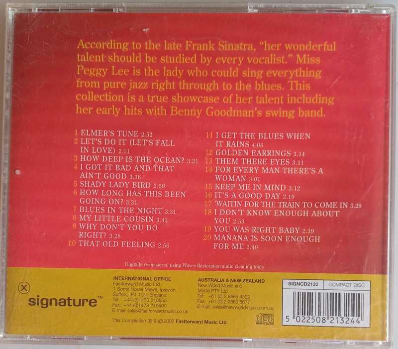 Peggy Lee cd