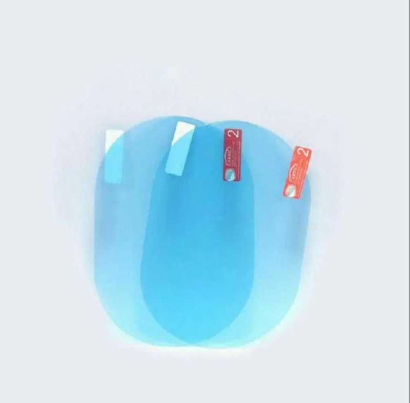 2pcs Car Rearview Mirror Protective Anti-fog Anti-glare Oval Film 100x145MM