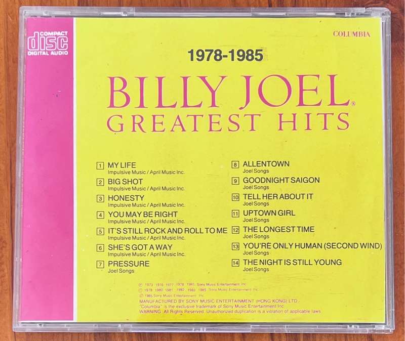 CD Billy Joel - Greatest Hits Volume II