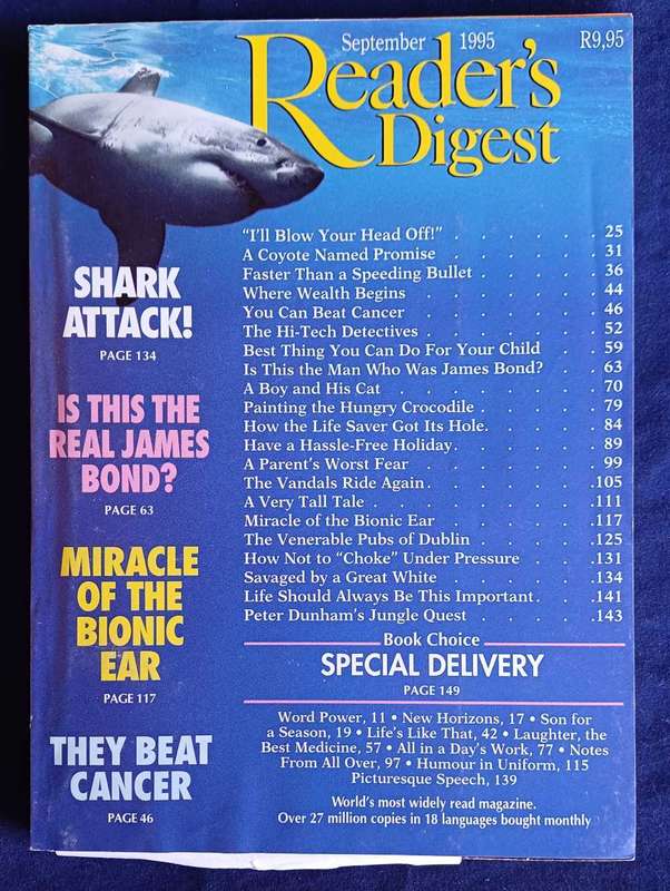 Reader's digest magazine September 1995