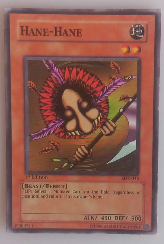 Yu-Gi-Oh! Hane-Hane 1st edition card
