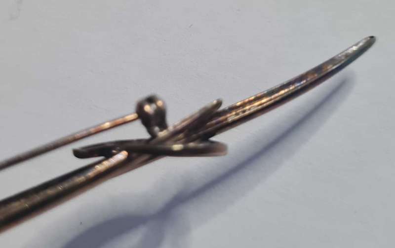 Silver brooch