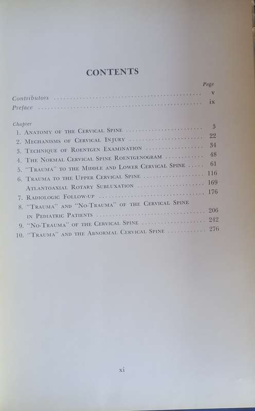 Trauma and no-trauma of the cervical spine by Kenneth R Kattan