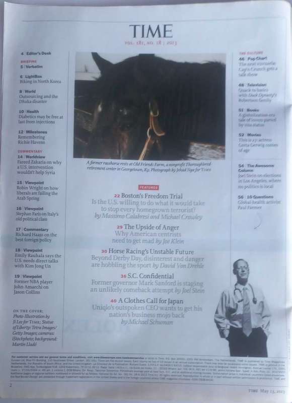 Time magazine May 13, 2013