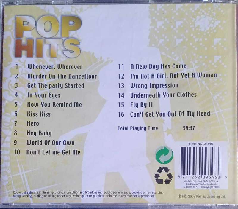 Pop hits cd