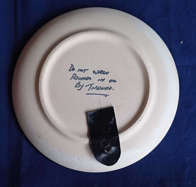 Hand painted plate
