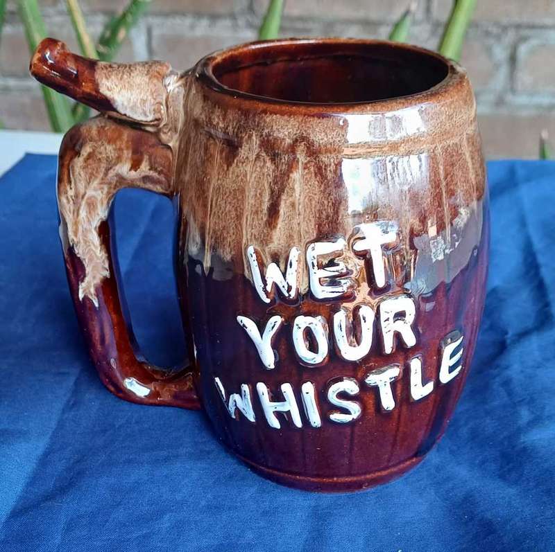 Vintage Wet your whistle cup