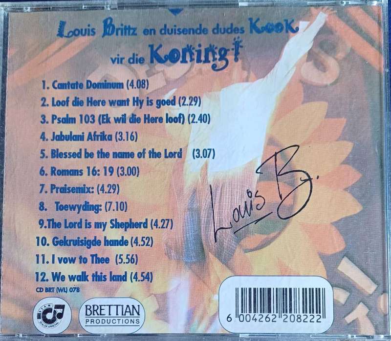 Louis Brittz - Kook vir die Koning cd