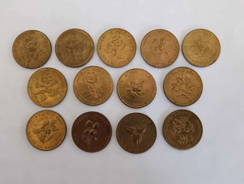 Canadian Shell Oil Tokens x 13
