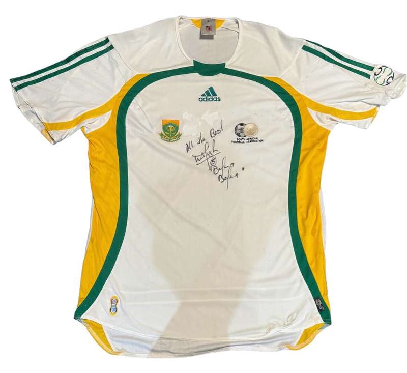 Soccer Replica Jersey Signed by Mark Fish