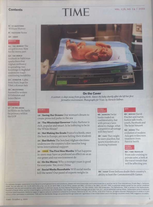 Time magazine October 4, 2010