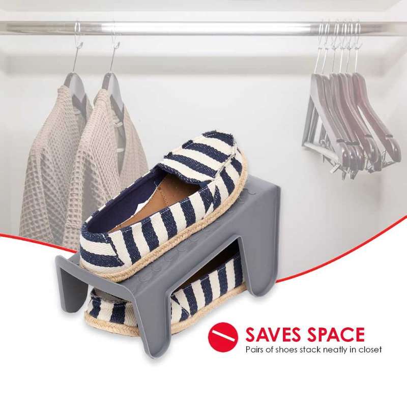 Kids & Aults' Double Layer Shoe Trays ( Shoe Storage Slots)
