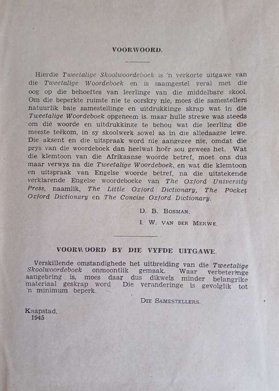 Tweetalige skoolwoordeboek