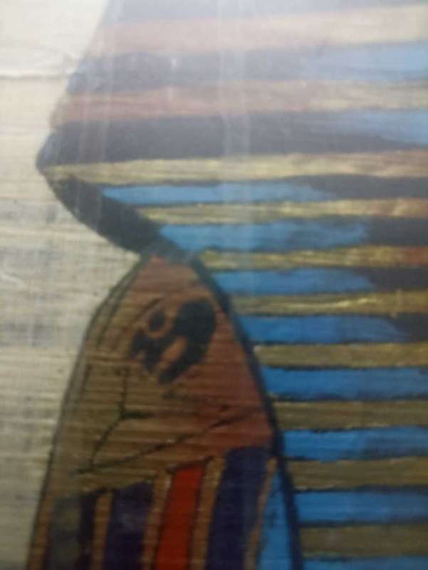 Papyrus Egyptian king Tutankhamen