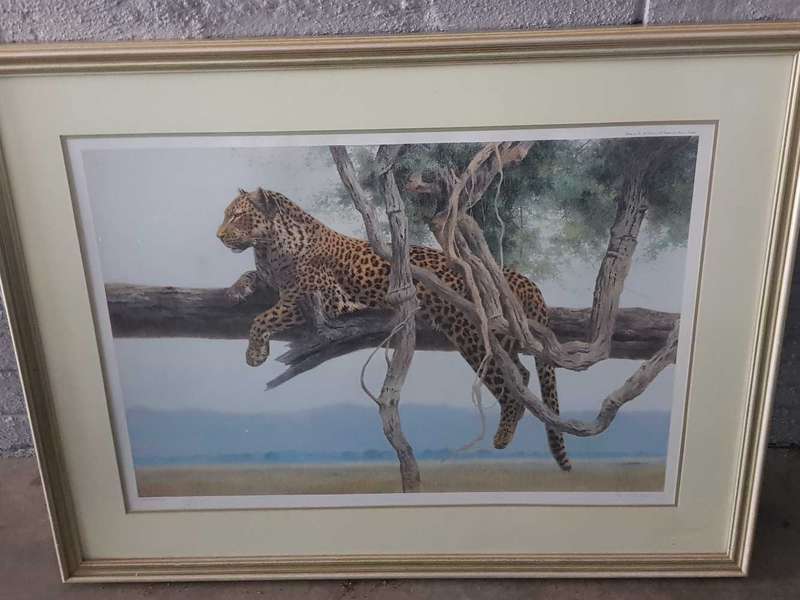 AFRICANA LITHO LEOPARD BY KIM DONALDSON LITHO