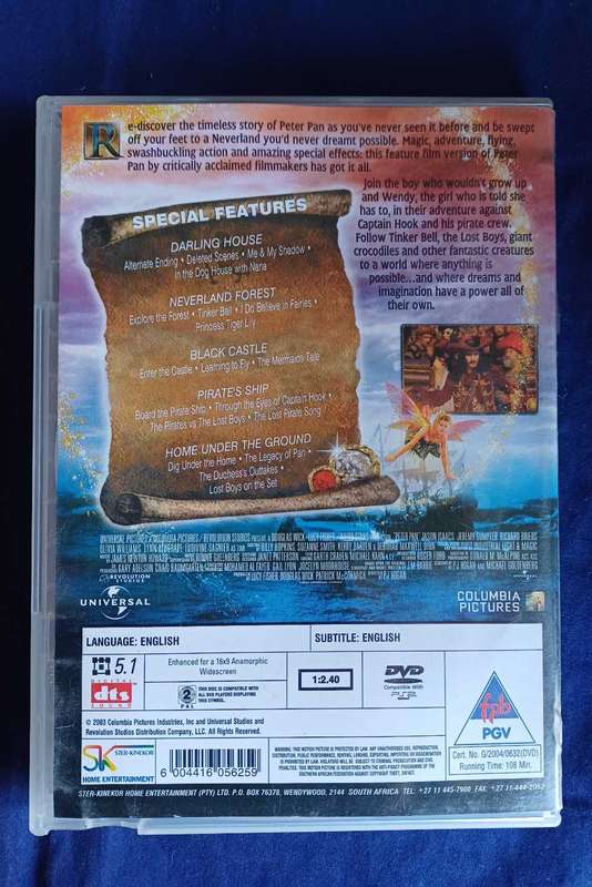 Peter Pan dvd
