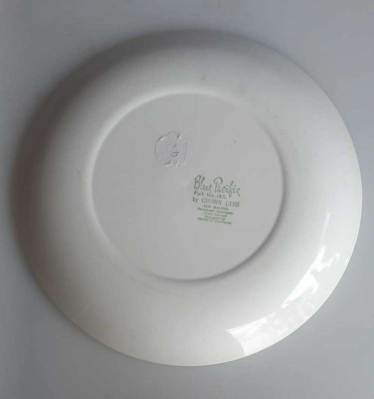 Vintage Blue Pacific plate