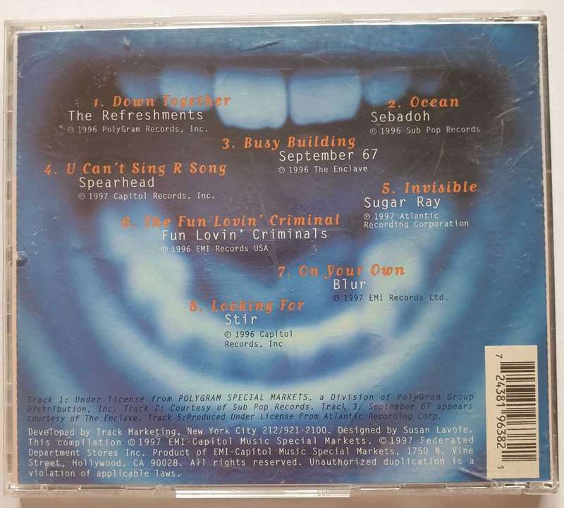 CD - FIRED UP BADGE - NEW MUSIC: VOL. 1 - VARIOUS - COMPILATION - USA - 1997 - 72438-19638-2-1