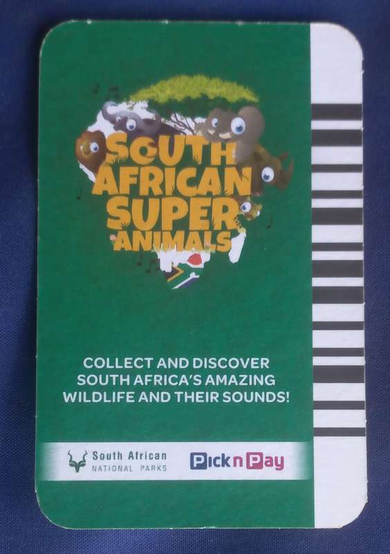 60 x South African Super Animals cards