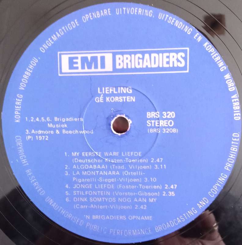 GE KORSTEN - LIEFLING LP VINYL RECORD