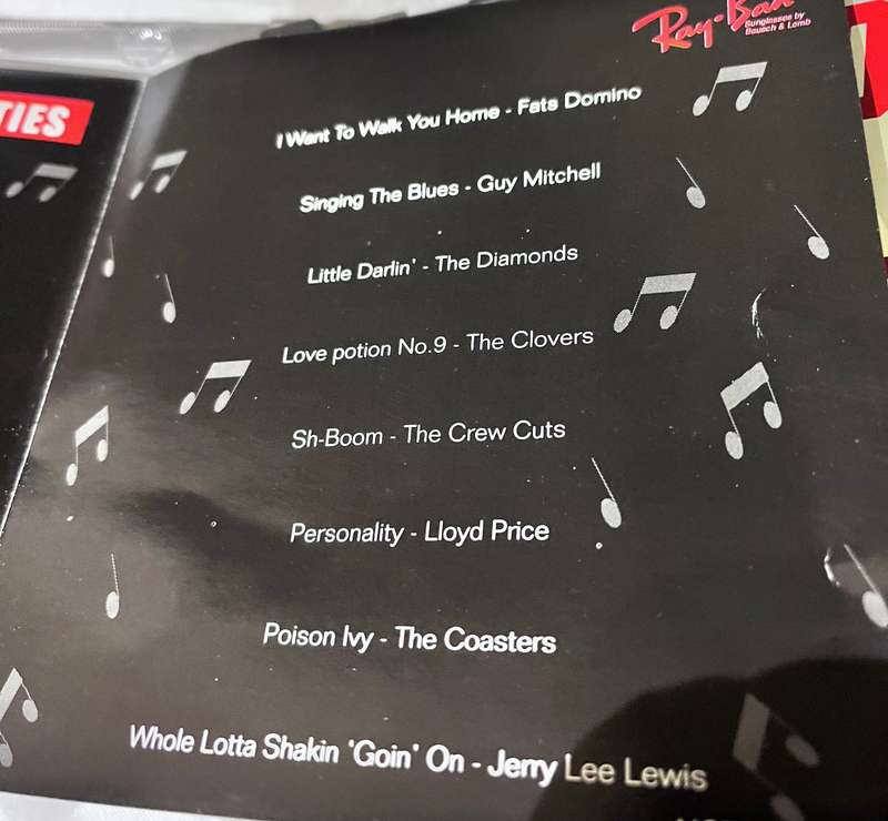 (CD) Ray-Ban Wayfarer 40-year anniversary: hits from 50s (1993)
