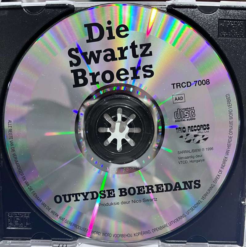 Outydse Boeredans CD - Die Swartz Broers (TRCD7008)