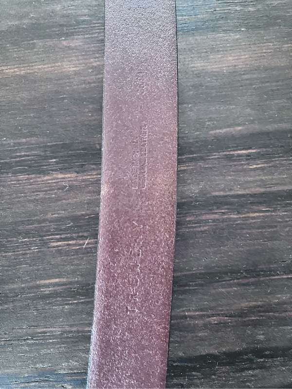 Trenery mens brown leather belt (leather part is 107cm)