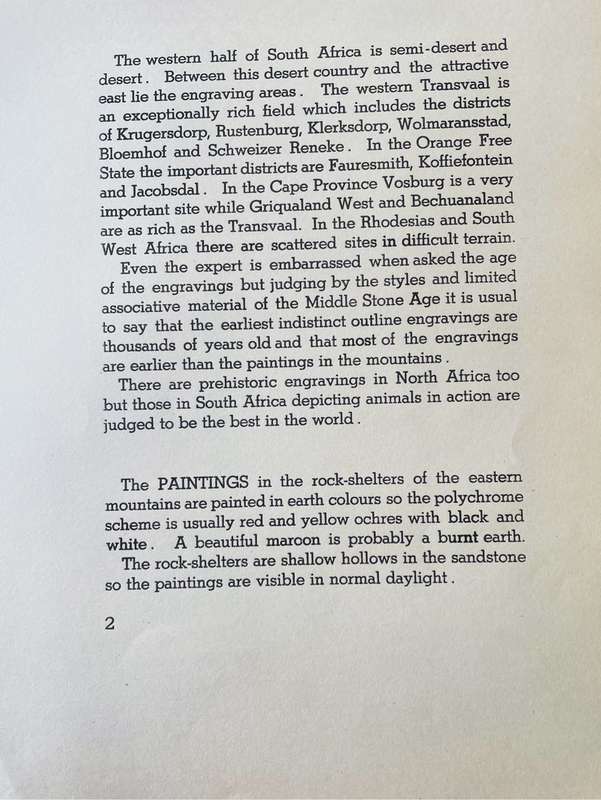 RARE!! WALTER BATTISS `BUSHMAN ART, Portfolio Number One, Art in South Africa` Red Fawn Press