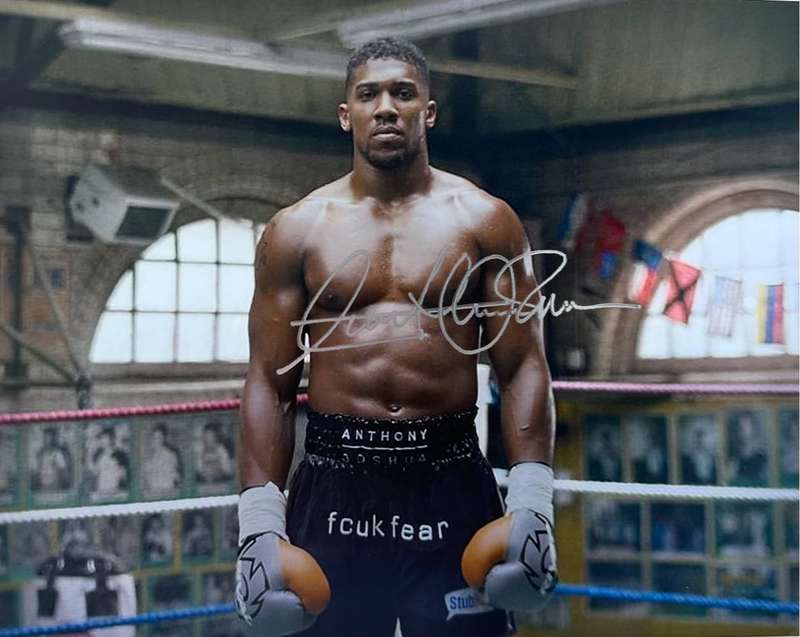 ANTHONY JOSHUA -  AUTHENTIC AUTOGRAPH - 100% ORIGINAL - WITH COA