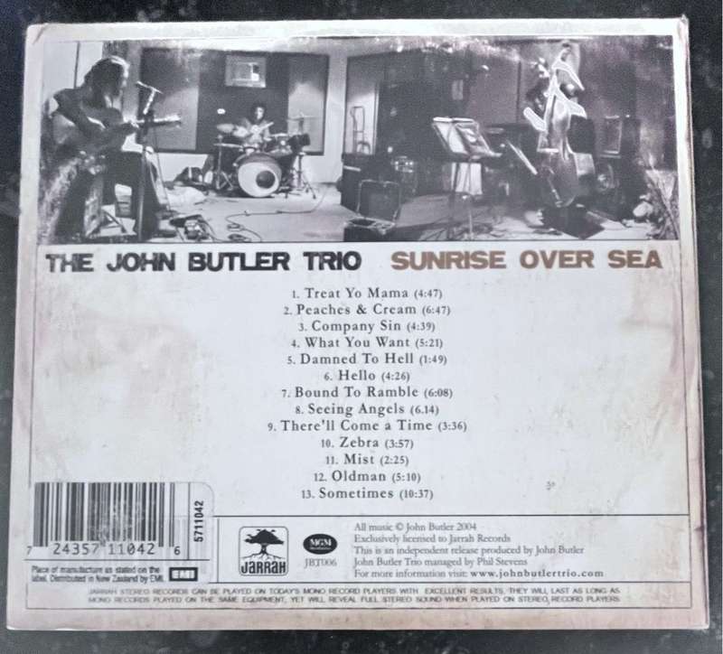 Sunrise over Sea - The John Butler Trio (JNT006)