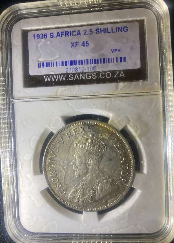 1936 South Africa 2.5 Shillings