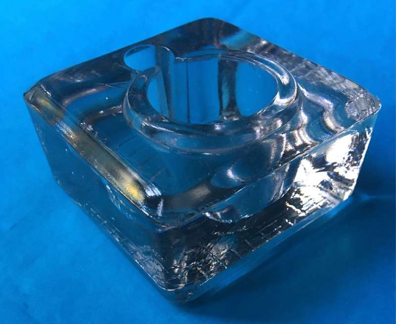Vintage Veloso glass inkwell