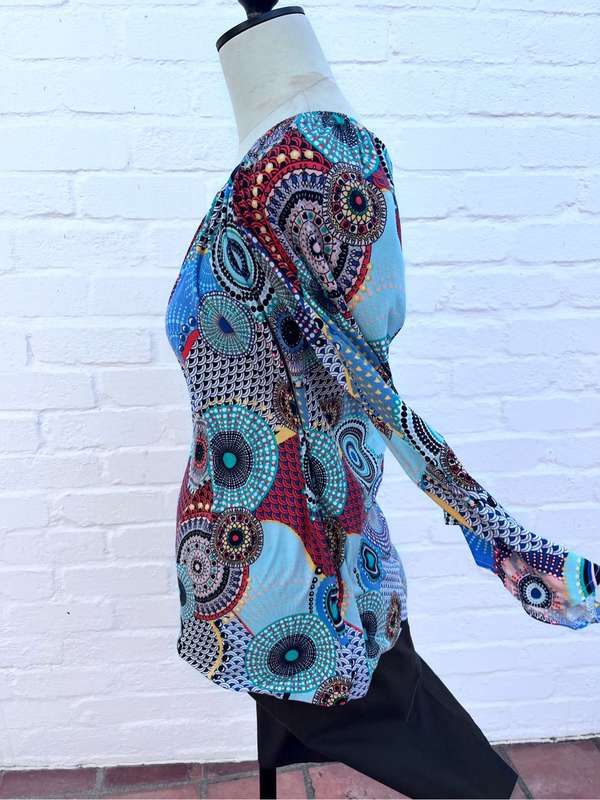 Top with mandala pattern (S-M)