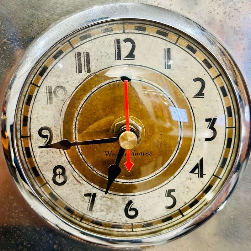 Antique Aircraft Wooden Propeller Clock circa 1912