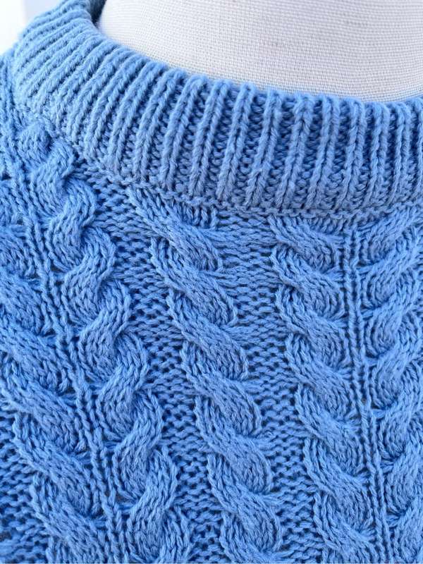 Blue cable jersey (S-M)
