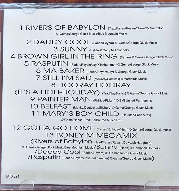Boney M - by Rockridge Synthesizer Orchestra CTX021