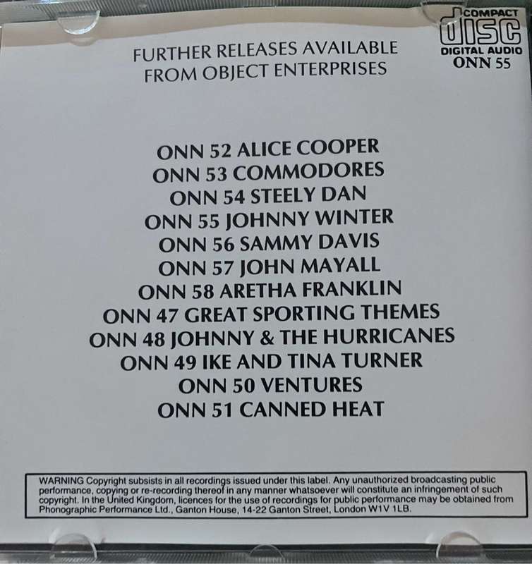 Johnny Winter CD (ONN55)