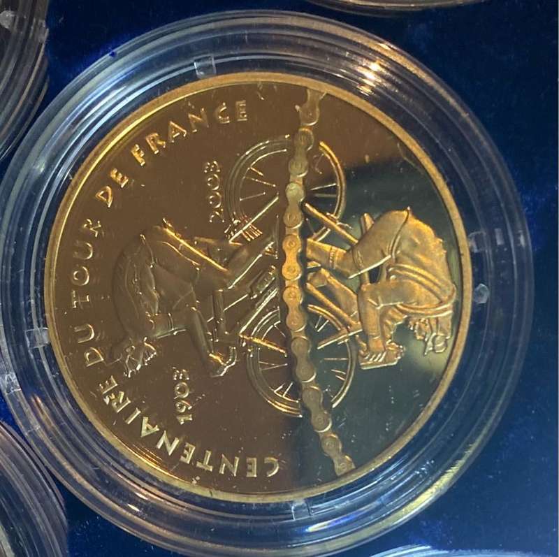 Monnaie de Paris Tour de France Gold and Silver Coin Set