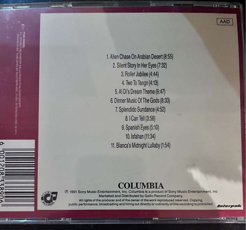 Al Di Meola - Splendido Hotel (CDANIC090)